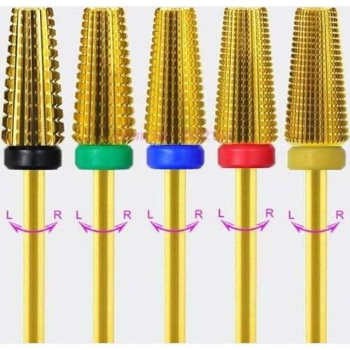 200pcs Carbide nail drill bits Two-way milling cutter nail art machine Equipment Accessory electric nail file hot