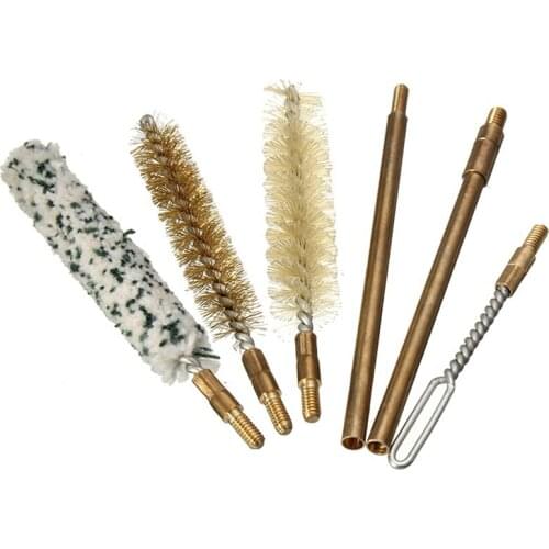 38/357/9mm 7PCs/ Set Pistols Cleaning Kit Gun Rod Brush Professional Gun Cleaning Tools Gun Cleaning Tool Set Gun Accessories