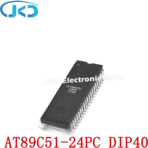 5pcs/lot original AT89C51-24PC DIP-40 In Stock