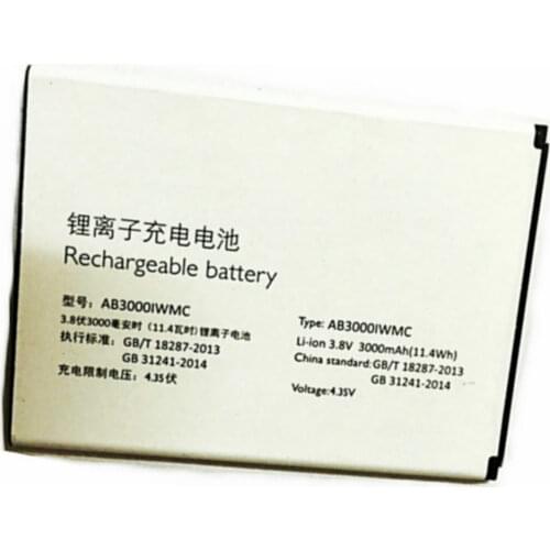 3000mAh AB3000IWMC battery for philips S326 XENIUM CTS326 Mobile Phone High quality Replacement Battery Large Capacity