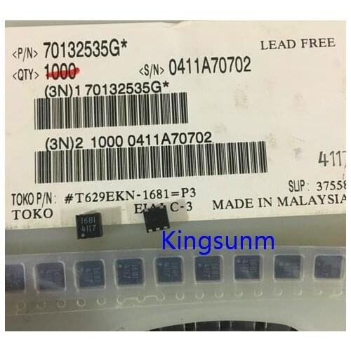 Free shipping 10pcs T629EKN-1681=P3 screen printing 1681 TOKO