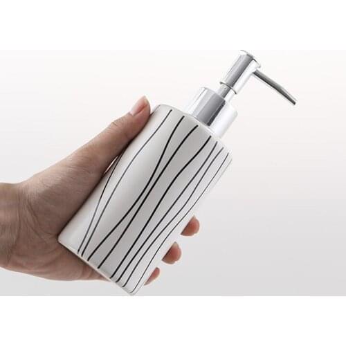 250ml Liquid Soap Dispenser Ceramics Sanitizer Bottles Bathroom Accessories Hand Sanitzer Holder Wristband Hand Dispenser
