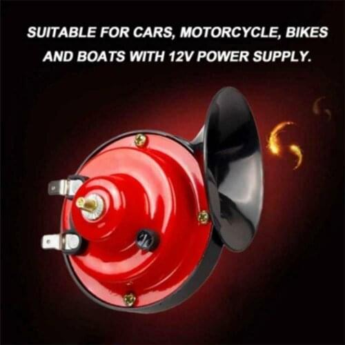 300DB 12V Electric Snail Horn For car Universal Trucks Car Boat Loud Pressure Klaxon Speaker For Car Motorcycle Accessories