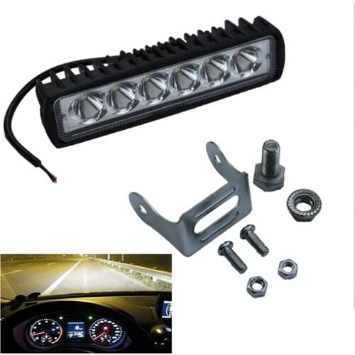 Hot Sale 6inch 18W 6 LED Work Light Bar Spotlight Flood Lamp Driving Fog Offroad LED Work Car Light for SUV led Bar beams