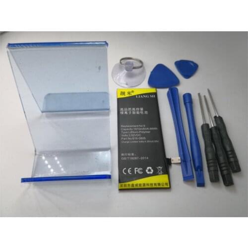 LIMANG MI High Capacity Built-in Lithium Mobile Phone Battery For iPhone 6 with tools and cell phone holder