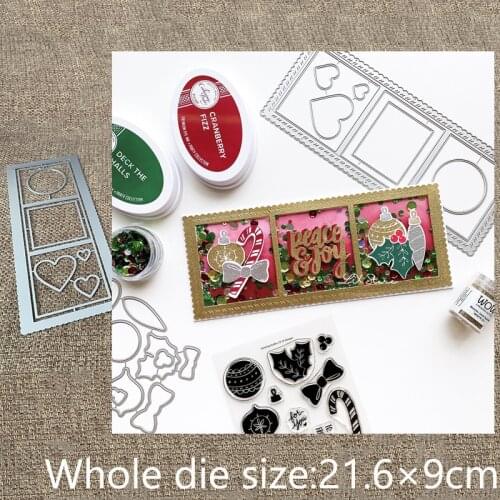XLDesign Craft Metal Cutting Dies stencil mold Essentials Slimline frame scrapbook Album Paper Card Craft Embossing die cuts