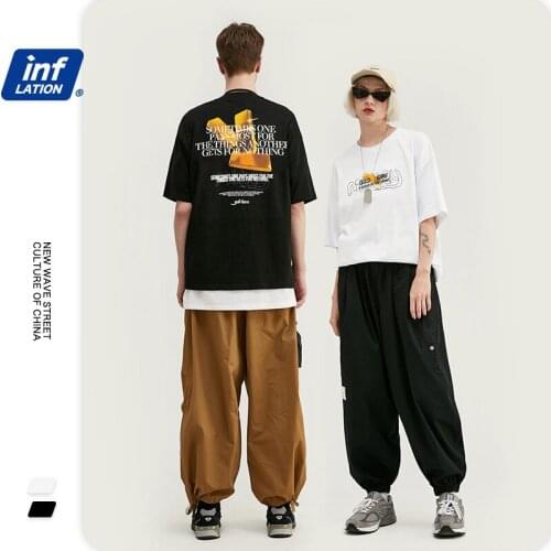 Fashion Gold Bar Money Printed Drop Shoulder Sleeve T-Shirt High Street Trend Hip-Hop Cotton Unisex T Shirt NO56