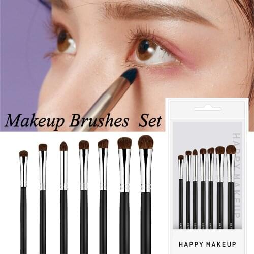 7Pcs/set Makeup Brushes Kit Cosmetics Eye Eyeshadow Eyeliner Blending Brushes For Makeup Foundation Beauty Brush Tool