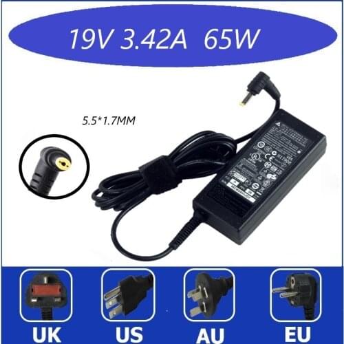 New 5.5X1.7mm Charger for Acer Power Adapter 19V 3.42A 65W 5315 5630 5735 5920 5535 5738 6920 7520 Laptop