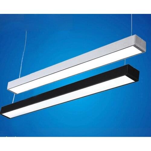 Office lights hanging line light can be stitched office line lamp modern simple office chandeliers bar lighting fixture led lamp