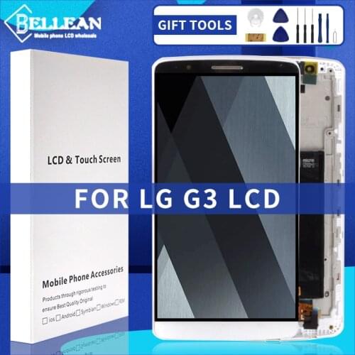 Original Catteny 5.5inch D855 Display For LG G3 Lcd D850 Display With Touch Screen Digitizer Assembly Free Shipping+Frame
