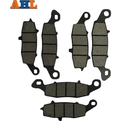 Motorcycle Front and Rear Brake Pads For KAWASAKI ZR 750 F ZR750 F (ZR-7) 1999-2004 Black Brake Disc Pad