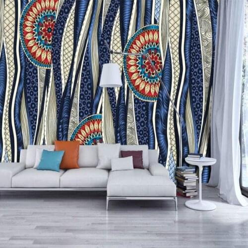 3d Wall Paper Decorative Painting 3d Wallpaper for Living Room Backdrop Home Improvement Bohemia Murals Wallpapers Bedding Room