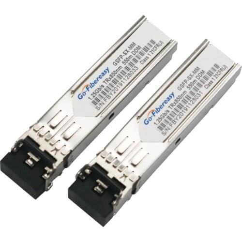SFP 1.25G Optic Module Gigabit Multimode 1000Base-SX MMF 850nm Dual SFP Optic Module SFP-1.25G-MMF-850nm-550M SFP Optic Module
