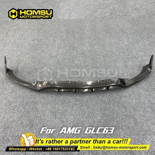 Dry/Wet Carbon Fiber Front Bumper Front Lip Fit For mercedez bens GLC Class GLC63am g Carbon fiber Front Bumper Front Lip