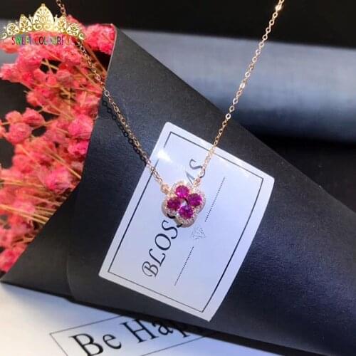 Jewelry 18K gold natural South African Diamond Necklace with certificate Wedding gifts HI003