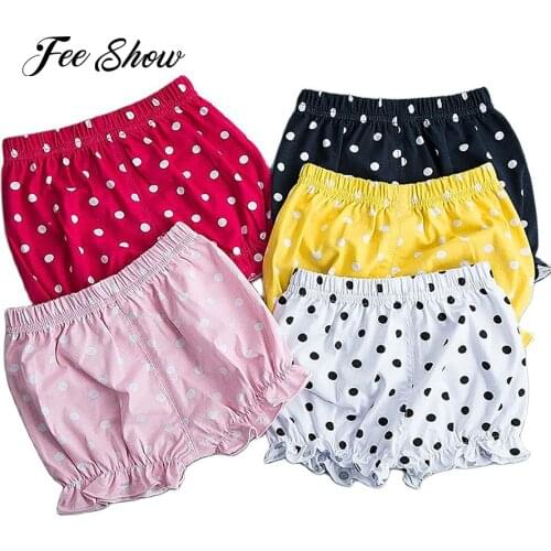 Summer Infant Baby Ruffle Bloomers Princess Candy Colour Toddler Girls Short Pants Newborn Cotton Panties Diaper Covers