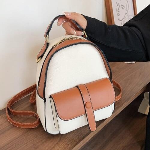 Women Small Pu Leather Backpacks High Quality Ladies Shoulder Travel Bag Fashion Female School Backpack for Teenager Girls New
