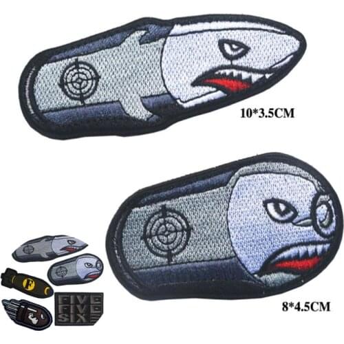 Apparel Sewing Embroidery Badge Fashion Angry Bullet Flying Embroidery Armband Backpack Accessories Badge Ring Buckle