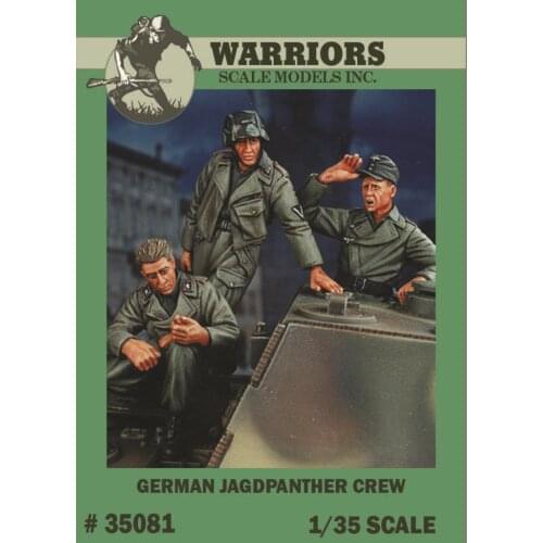 1/35 WWII German Jagdpanther Crew (3 Figures/Set,no tank) Box Packing Warriors #35081 Unassembled Uncolored