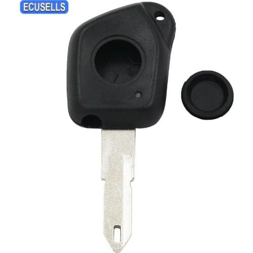 1 Button Remote Smart Car Key Shell Case Housing Cover Fob with Uncut Blade For Peugeot 106 205 206 306 405 406