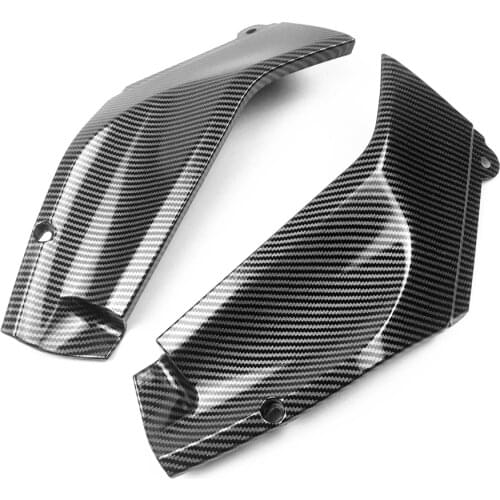 1 Pair Imitation Carbon Fiber Side Panels Fairing Cover Fit For Yamaha YZF R1 1998 1999 2000 2001