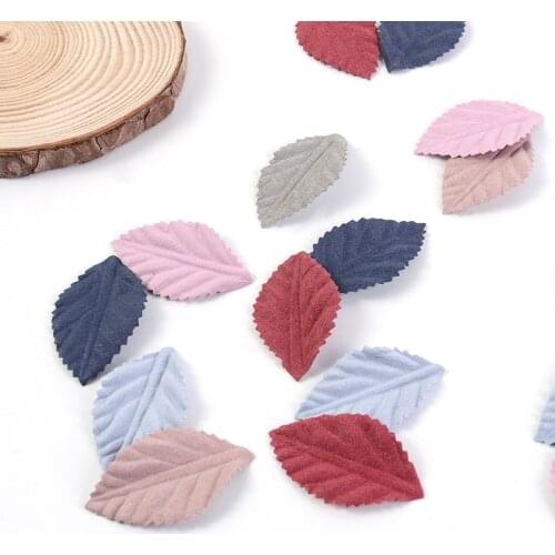 10Pcs/lot 3D Leaf Applique Lace Trim Patch Appliques Patches for Clothing Wedding Dress Flowers Hair Clothes Ornament