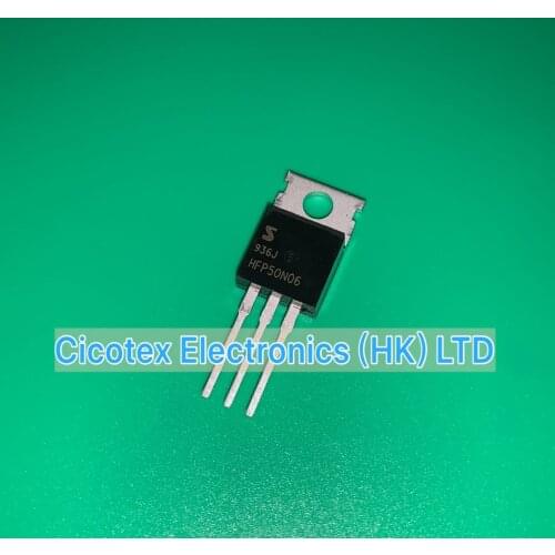 10pcs/lot HFP50N06 TO-220 N-CHANNEL POWER MOSFET 50A 60V HFP 50N06 Heatsink Planar HFP-50N06