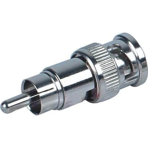 100PCS Male To RCA Male BNC Connector Coax Adapter connector For CCTV Camera Sysetem (BNC-112)