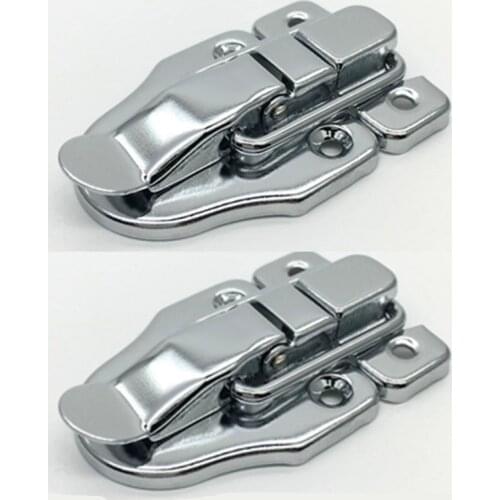 2sets Vintage Jewelry Wood Box Hasps Drawer Latches Decorative Suitcases Hasp Latch Buckle Clasp Furniture Hardware 40*56MM