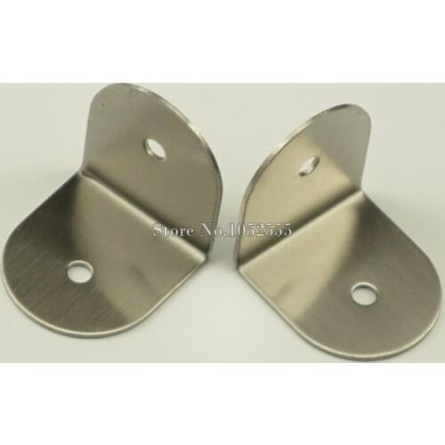 20PCS 40*37mm Stainless Steel L Shape Furniture Corner Brackets Metal Right Angle Connector Mounting Bracket Protector K238