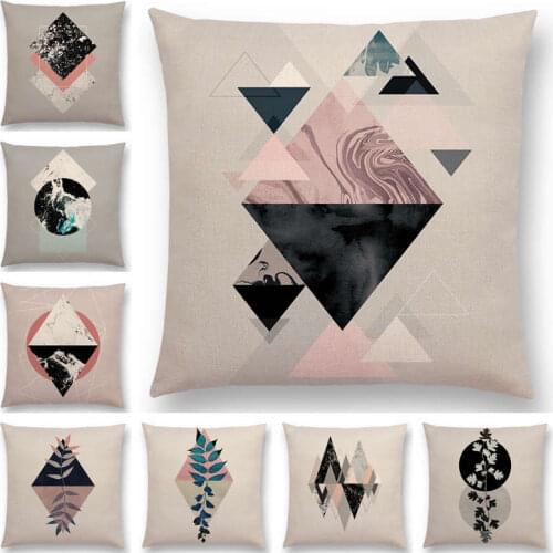 25 Newest Design Available Geometric Textures Graphic Minimalism Prints Magical Forest Cushion Cover