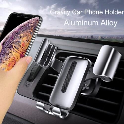 360° Gravity Car Holder Air Vent Clip Phone Holder Stand In Car Navigation Mount For iPhone Huawei Support Telephone Bracket