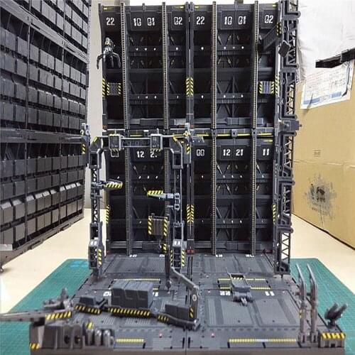 4pcs/set DIY Mechanical Chain Action Display Base Machine Nest for 1/100 Gundam Model with Decals Accessories Kit