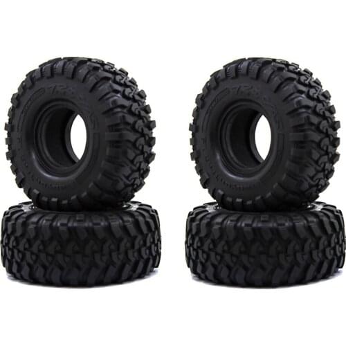 High-quality 4PCS 118mm Rubber 1.9 Inch Wheel Tire Tyre for 1:10 RC Crawler Car Traxxas TRX4 TRX6 Axial SCX10 90046 AXI03007