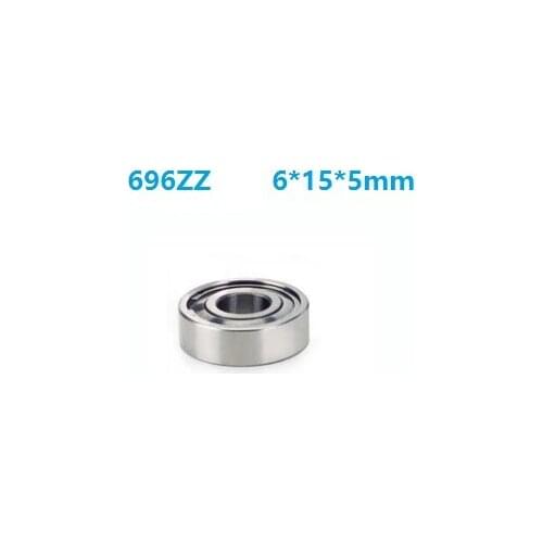 500pcs/lot 6x15x5mm 696ZZ 696Z 696 ZZ Z Bearing 6*15*5mm Cover Deep Groove Ball Bearings Miniature mini bearing