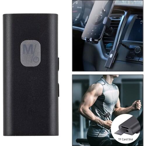 Bluetooth 5.0 Receiver Audio Connector with Mic for Car TV PC Easy Use