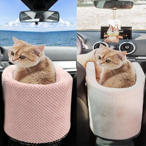 Car Console Pet Nest Easy to Install Portable Safe Pet Car Seat Dog Cat Booster Highly Elastic PP Cotton Dog Mat Travel Bed