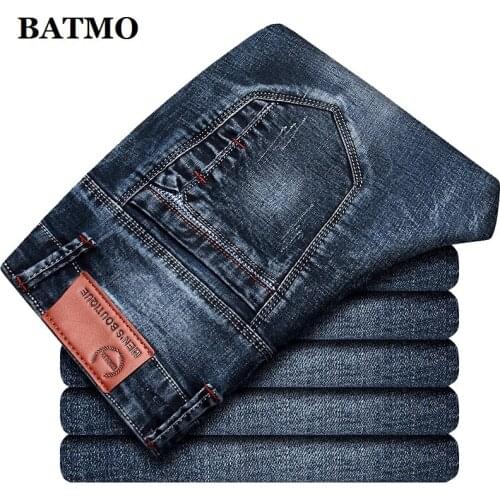 BATMO 2021 new arrival spring slim jeans men,skiny male jeans ,pencel pants Z002