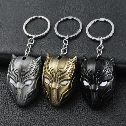 European And American Cool And High-End Wakanda Hero Black Panther Special Commemorative Edition Panther Shape Keychain 2021