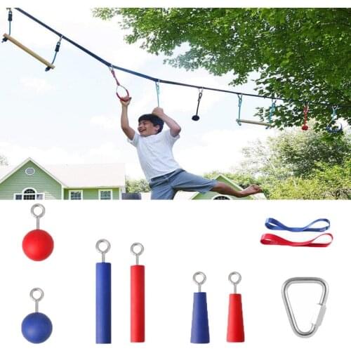 Children Climbing Rope Obstacle Training Course Warrior Training Equipment Kids Fun Outdoor Climbing Line Accessory