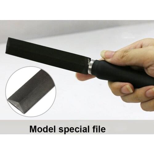 Grinding and Reshaping Plastic Knives Model Tools