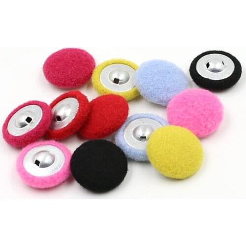 Windbreaker button womens coat buckle aluminum bottom cloth button button flannel coat sweater buckle rose red button