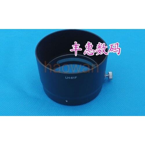LH-61F LH61F 58mm Metal Bayonet Mount Lens Hood cover for Olympus M.ZUIKO DIGITAL ED 75mm f/1.8 camera black silver