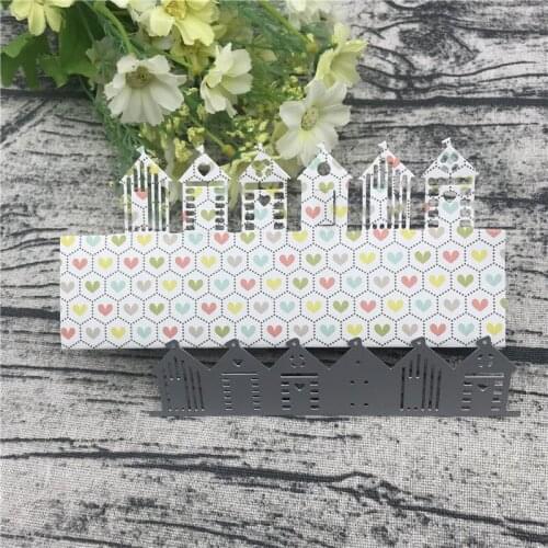 House building Metal Cutting Dies Stencils For DIY Scrapbooking Decorative Embossing Handcraft Die Cutting Template