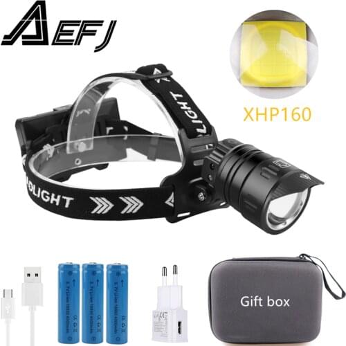 7000LM XHP99 XHP160-16Core Powerful LED Headlamp with IR Sensor USB Rechargeable Hunting head lamp Camping Flashlight head light