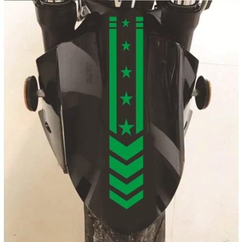 Motorcycle Fender Stickers Scooter Refit Decals Striped Reflective Stickers Decorative Waterproof Stickers Safety Warning Tape