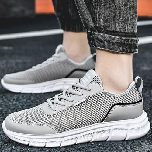 New Mens Shoes Big Size Summer New Fashion Breathable Gym Shoes Non-slip Wear Resitant Running Shoes Daily Casual Men Net Shoes
