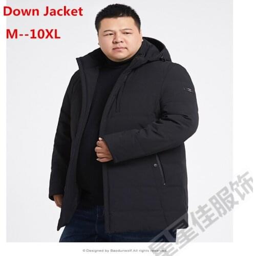 Plus 10XL 8XL brand winter thicken down Jacket men hooded jacket men light down parka coat men hoodies down parka jacket for men