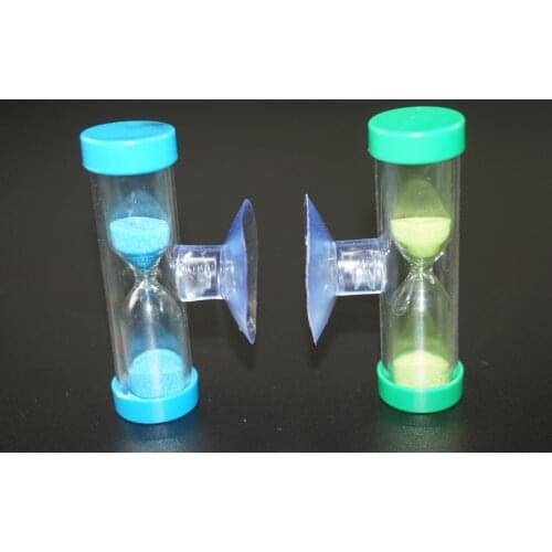 2 pieces 3 Minutes Sandglass Hourglass Sand Timer Clock Time Decor Gift